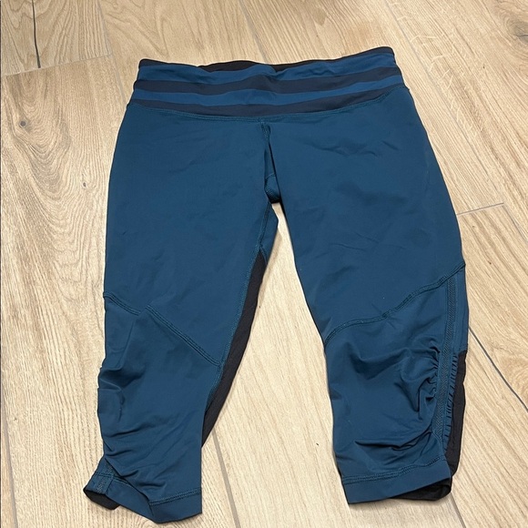 lululemon athletica Pants - lululemon athletica run for your life Blue and Black Leggings‎